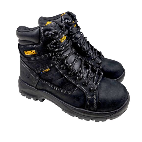 DeWalt Other - DeWalt Wheeler ST Work Boots Black Leather Oil Resist Waterproof Mens Size 7M